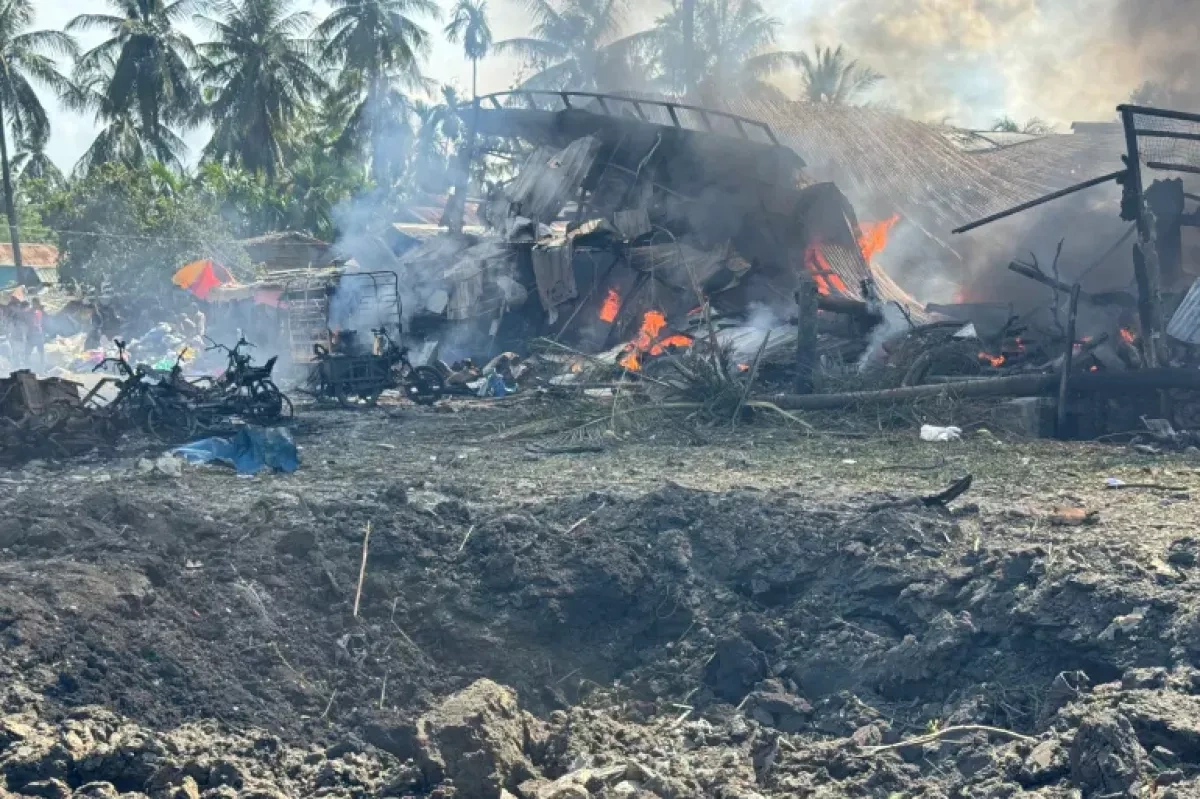 At least 49 killed in Myanmar airstrike near market