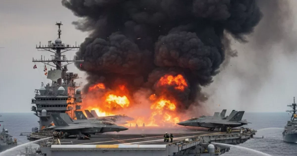 Fire aboard USS Dwight D. Eisenhower injures three sailors
