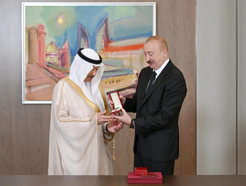 President Ilham Aliyev receives delegation of leaders of member organizations of Arab Coordination Group (PHOTO)