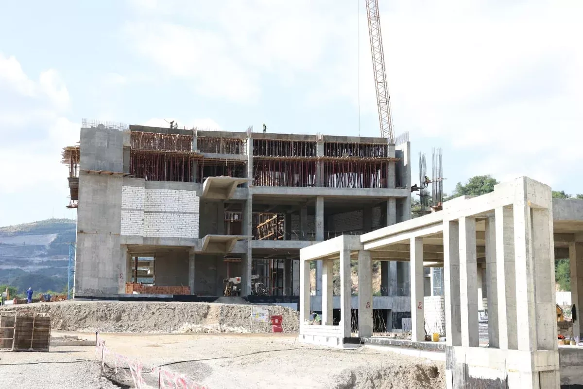 Foreign diplomats tour Khankendi railway and bus station project PHOTO