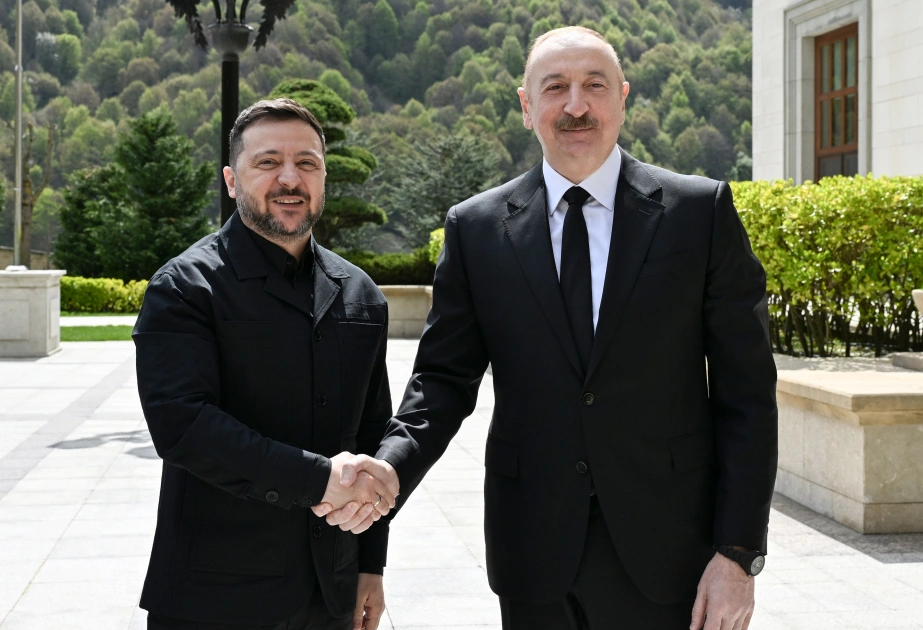 Ukrainian President Volodymyr Zelenskyy arrives on visit to Azerbaijan