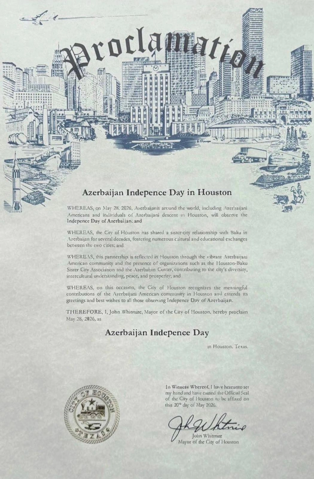 Several U.S. cities adopt proclamations to mark 28 May - Azerbaijani Independence Day (PHOTO)