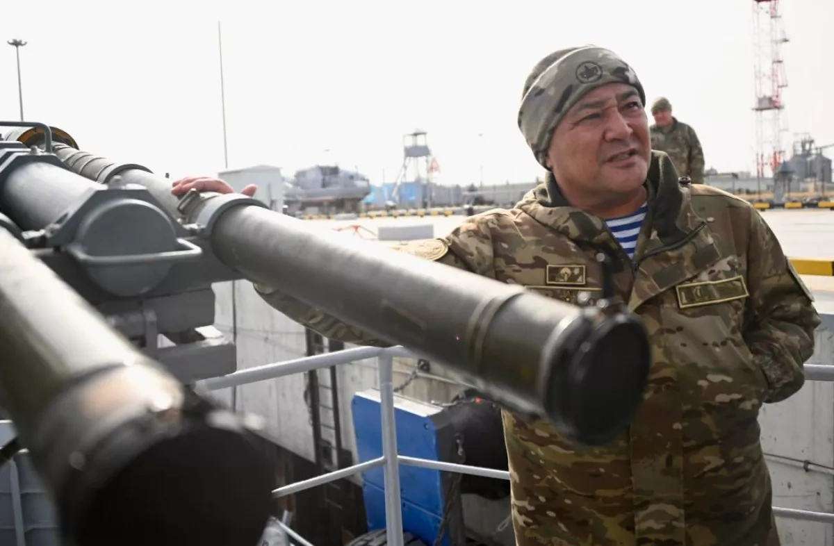Kazakhstan tests naval readiness in Caspian Sea PHOTO