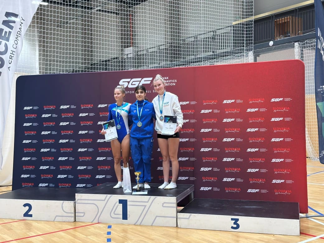 Azerbaijani gymnasts secure multiple medals in Bratislava (PHOTO)