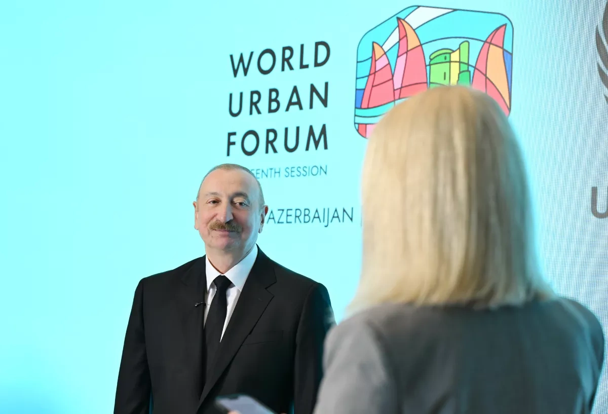 Azerbaijan develops unique blueprint for building cities from scratch, says President Aliyev Interview with Euronews / PHOTO