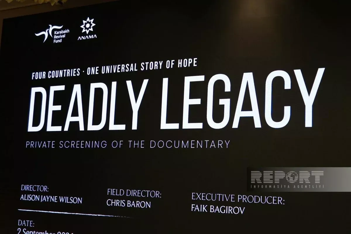 Baku screens "Deadly Legacy" documentary highlighting global mine threat