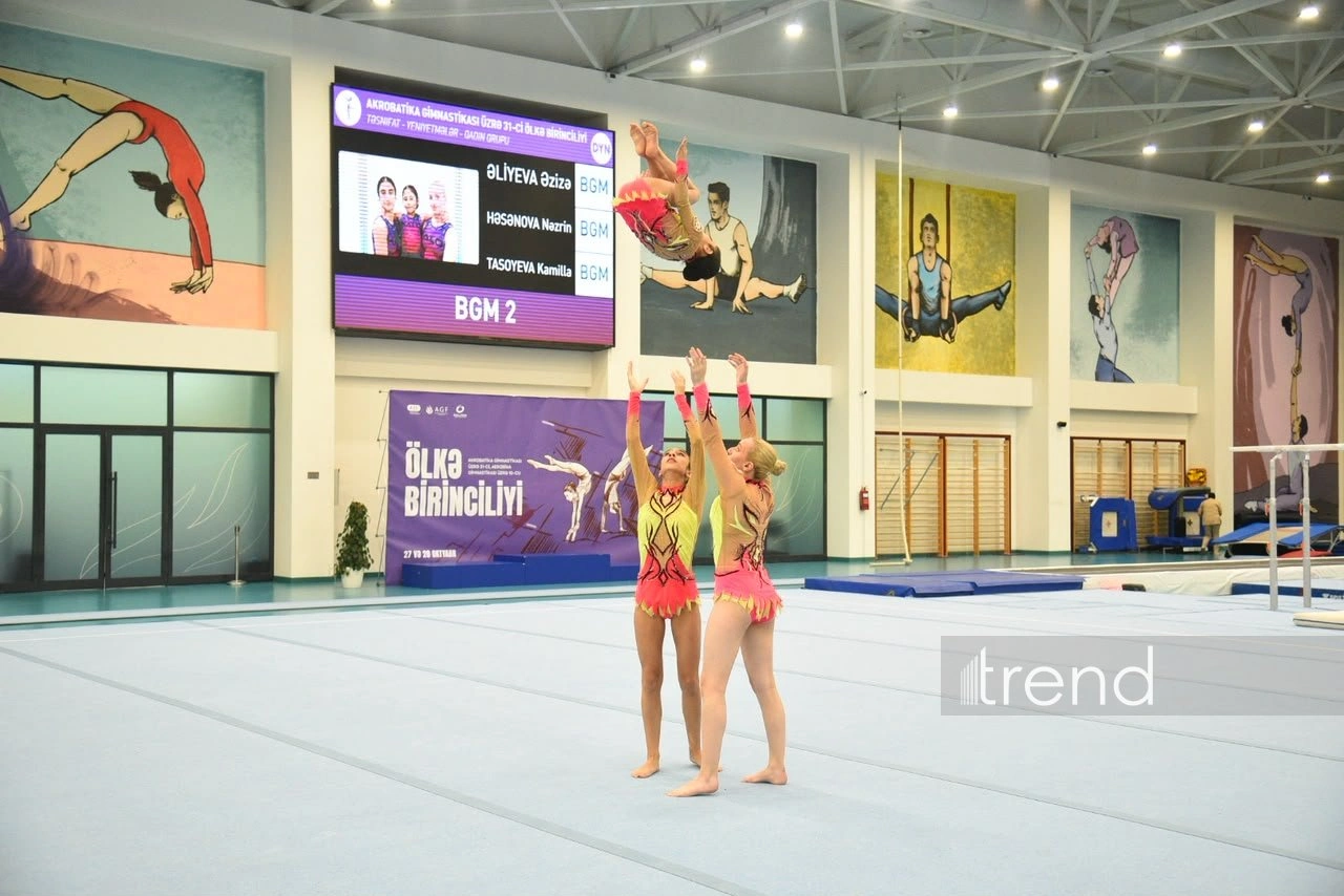 Azerbaijan's acrobatic, aerobic gymnastics championships conclude in Baku (PHOTO)