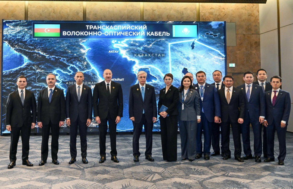 Digital Silk Way reaches major milestone: Official launch ceremony of Trans-Caspian Fiber-Optic Cable held (PHOTO)