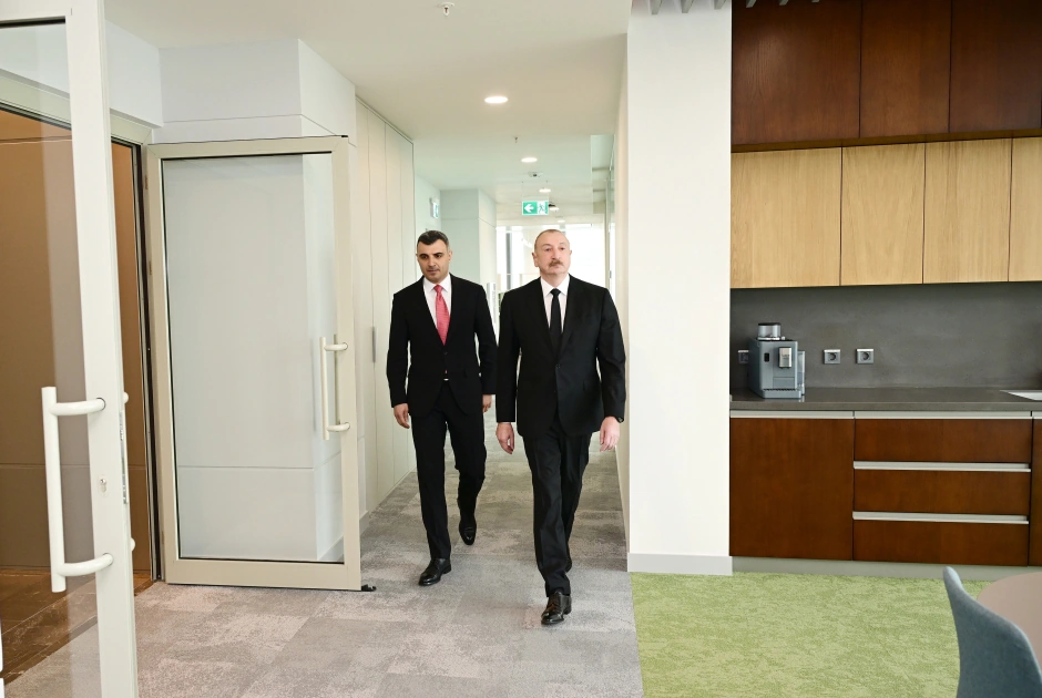 President Ilham Aliyev attends opening of new building of Central Bank (PHOTO)