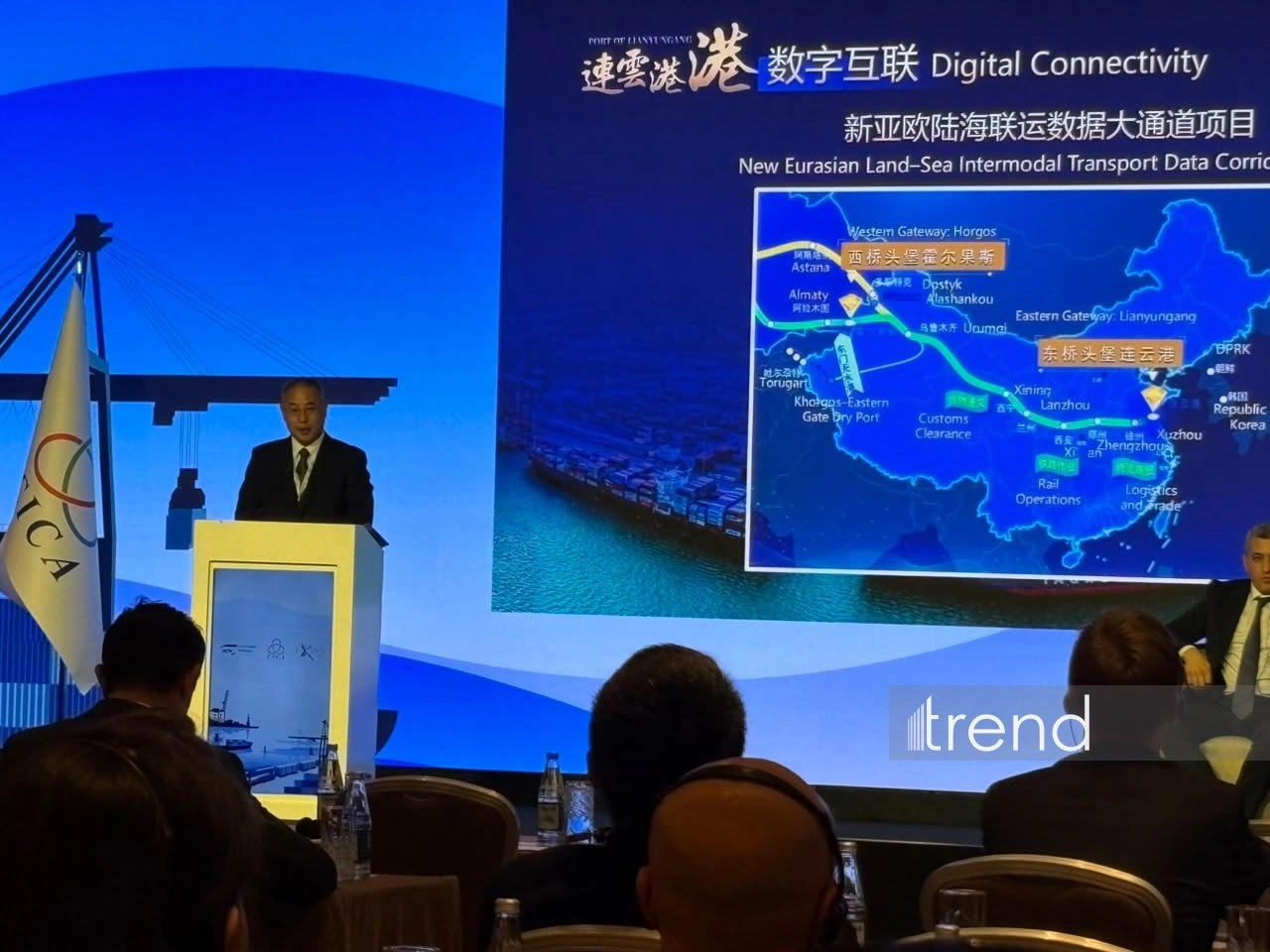 Lianyungang Port, ADY and Baku Port strengthen co-op on Trans-Caspian logistics