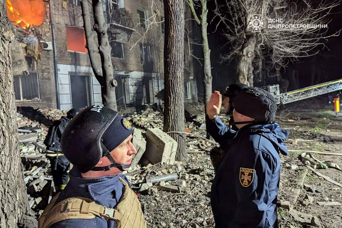 Russian rocket strike on Ukraine's Kryvyi Rih injures 23, including children Photo