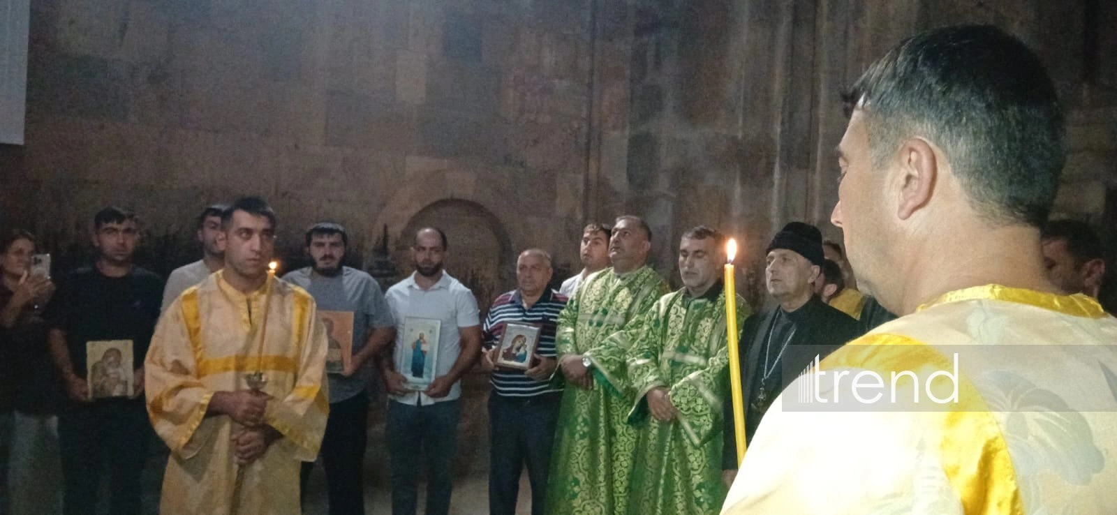 Albanian-Udi Christian community visits Ganjasar Monastery in Aghdara (PHOTO)