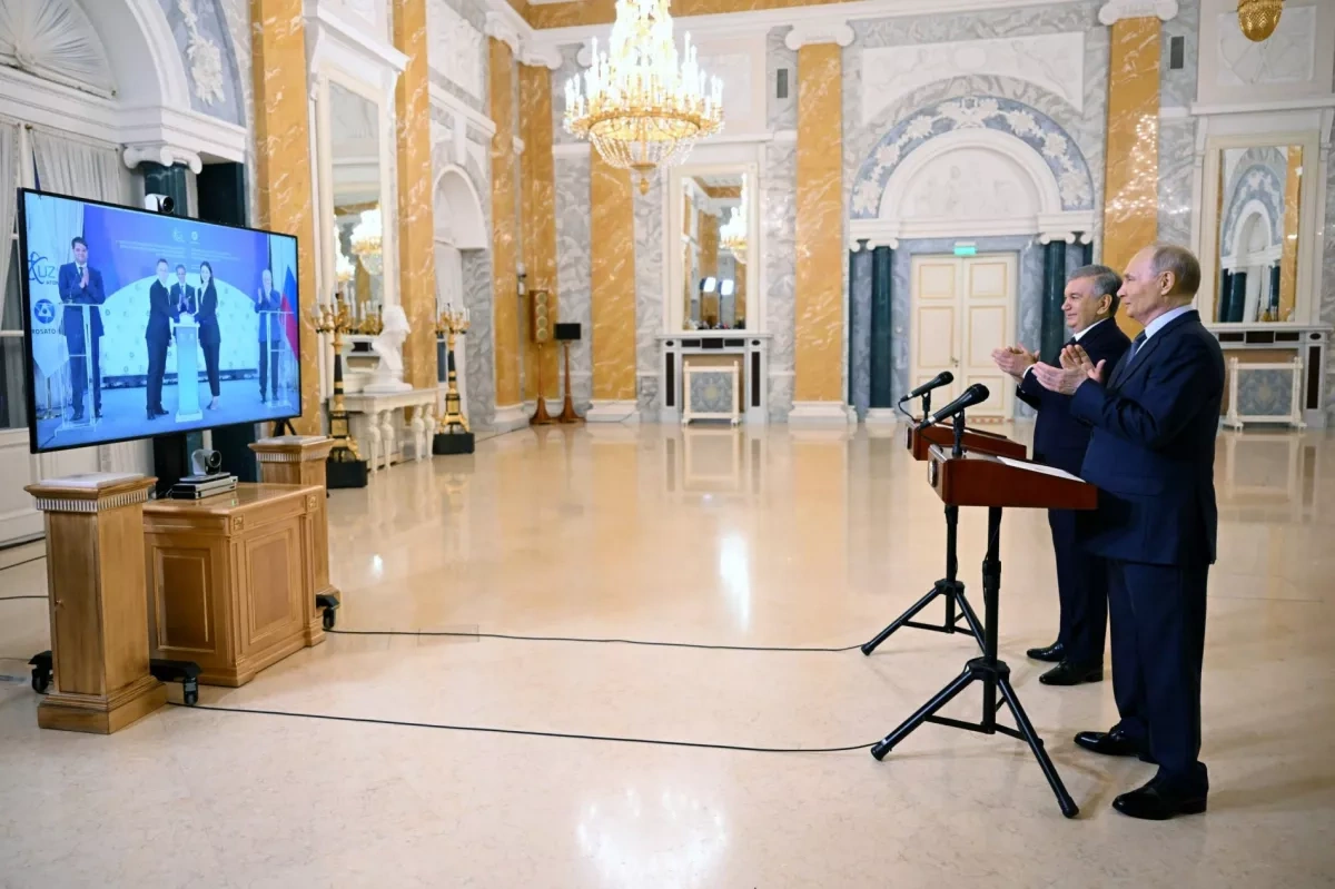 Putin, Mirziyoyev launch construction of first nuclear power unit in Uzbekistan PHOTO