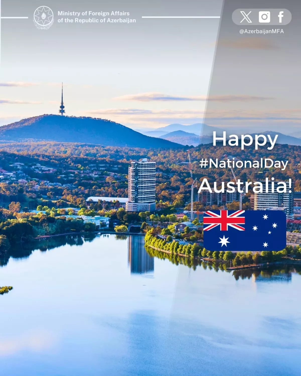 Azerbaijan extends national day greetings to Australia
