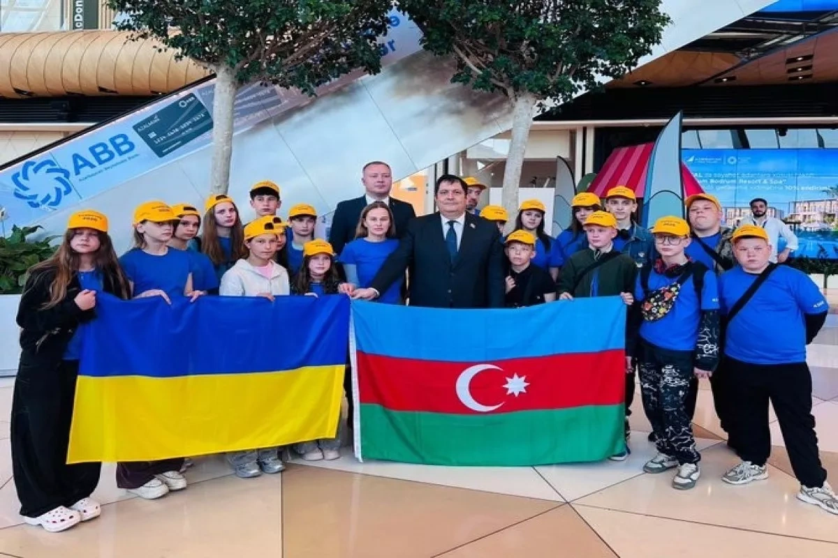 Envoy: 18 Ukrainian children arrive in Azerbaijan for rehabilitation