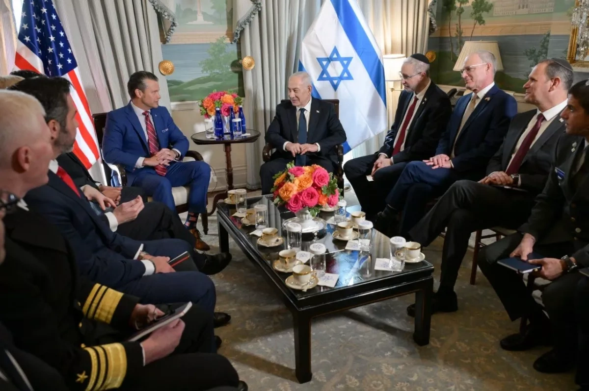 Netanyahu urges evangelical leaders to fight antisemitism at Washington meeting PHOTO