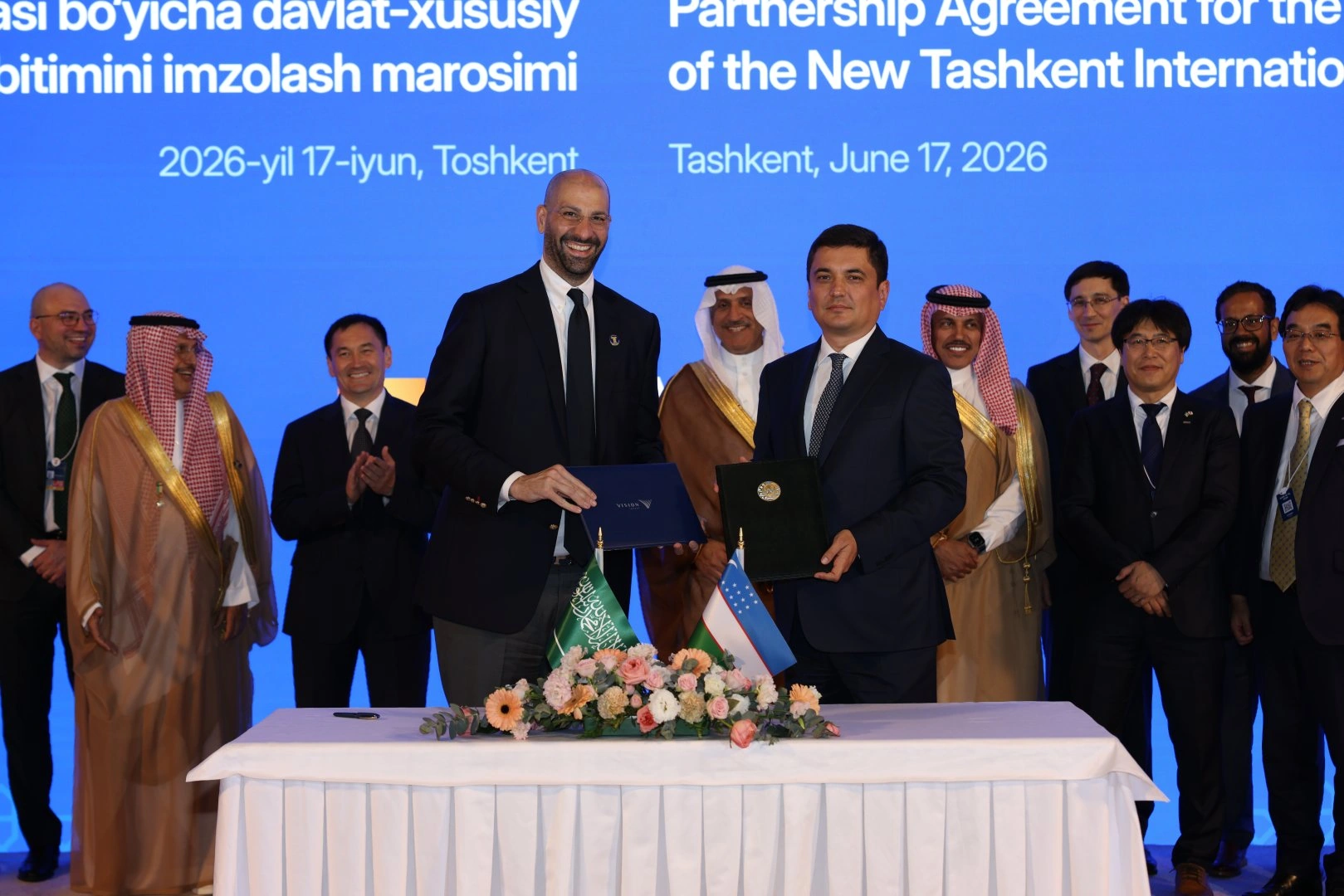 PPP Agreement signed for construction of New Tashkent Airport at TIIF 2026 (PHOTO)