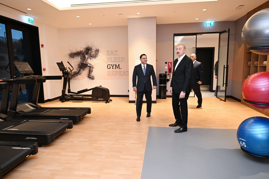 President Ilham Aliyev attends opening of Hilton Garden Inn hotel in Aghdam (PHOTO)