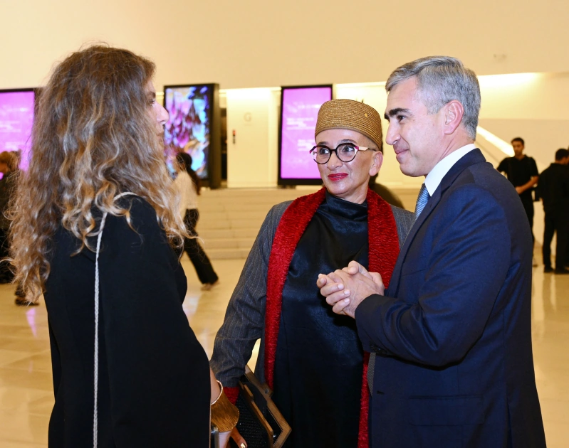 Heydar Aliyev Foundation VP Leyla Aliyeva and Alena Aliyeva attend official opening of Art Weekend (PHOTO)