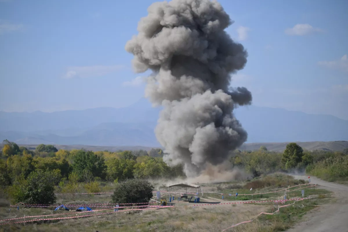 Tractor hits landmine in Azerbaijan’s Lachin district