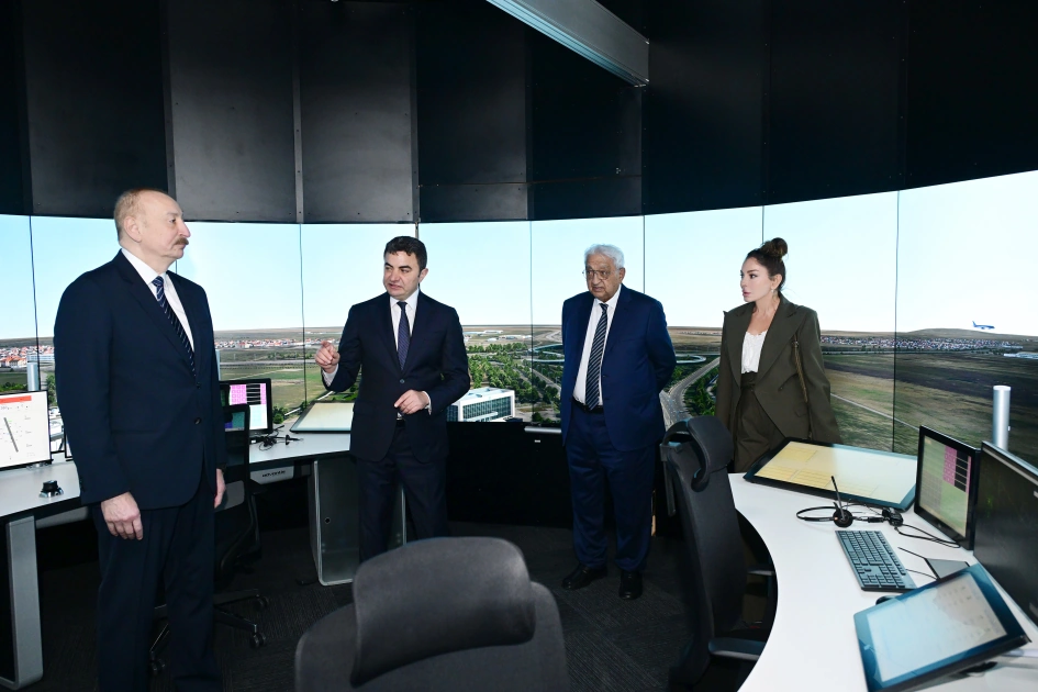 President Ilham Aliyev, First Lady Mehriban Aliyeva attend opening of International Training Center at National Aviation Academy (PHOTO)