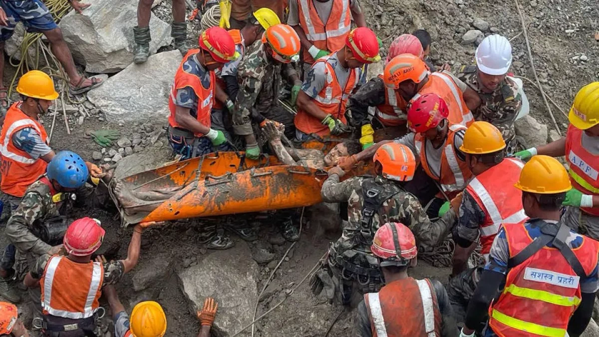 Two survivors rescued after nine days trapped in Nepal hydropower tunnel
