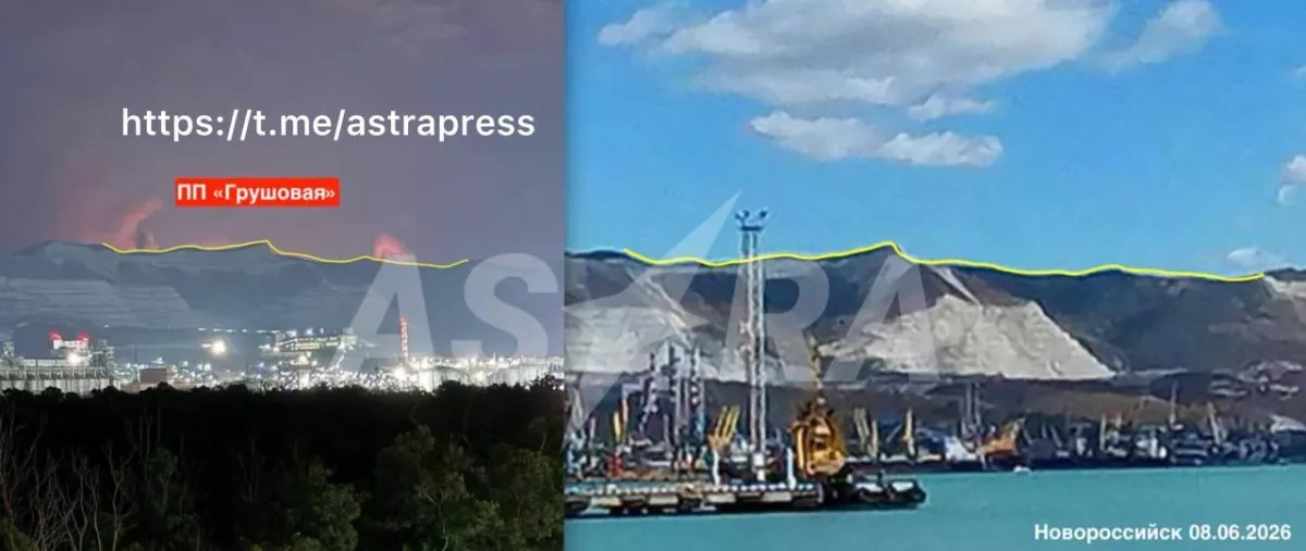 ASTRA: Major Russian oil facility near Novorossiysk on fire PHOTO