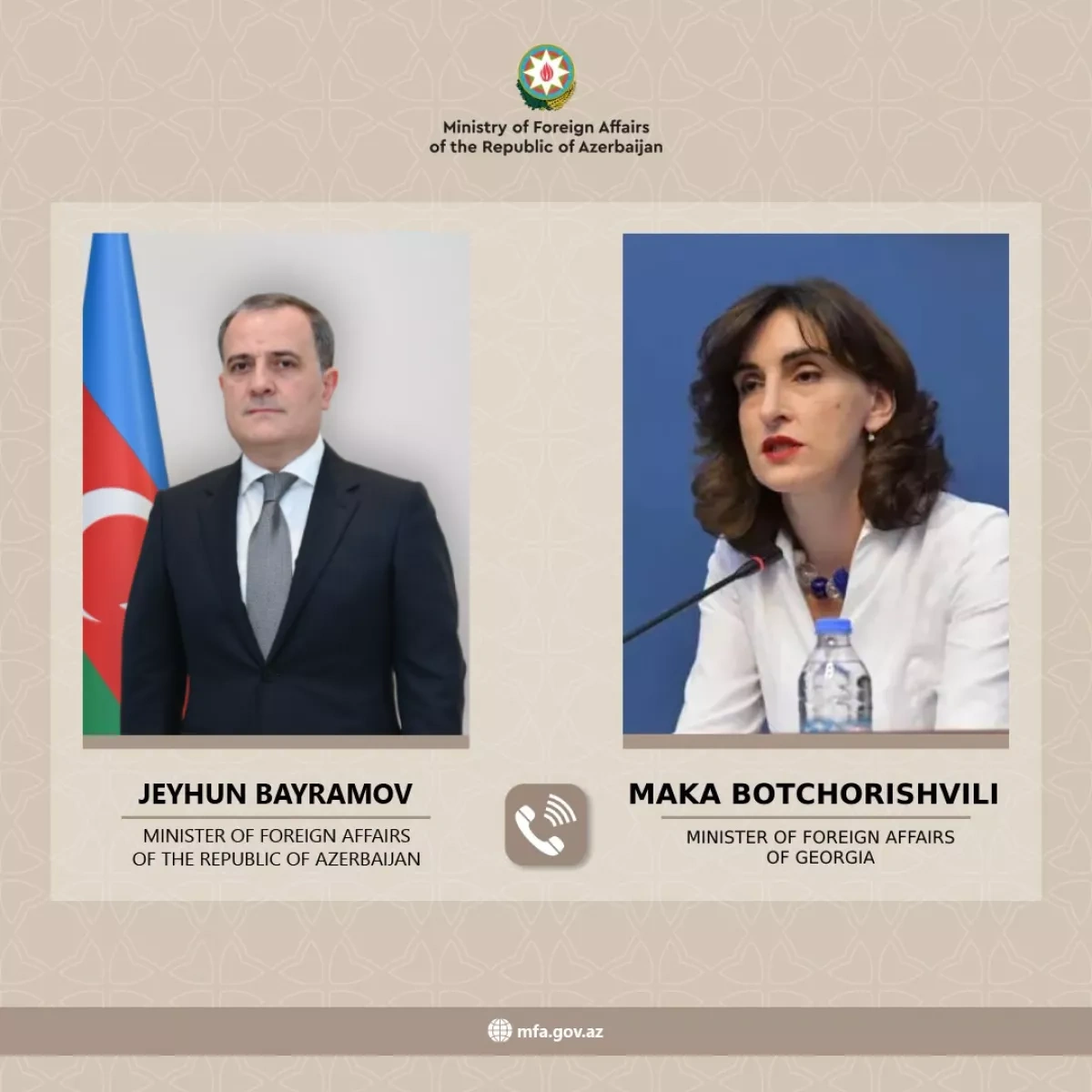 Azerbaijani, Georgian FMs discuss Iran drone attacks on Nakhchivan