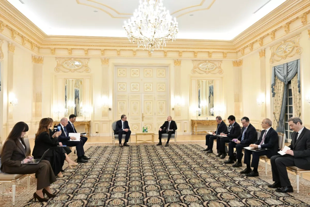 Azerbaijan, Serbia strengthen ties in presidential meeting PHOTO