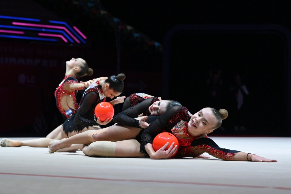 First VP Mehriban Aliyeva watches European Cup in Rhythmic Gymnastics (PHOTO)
