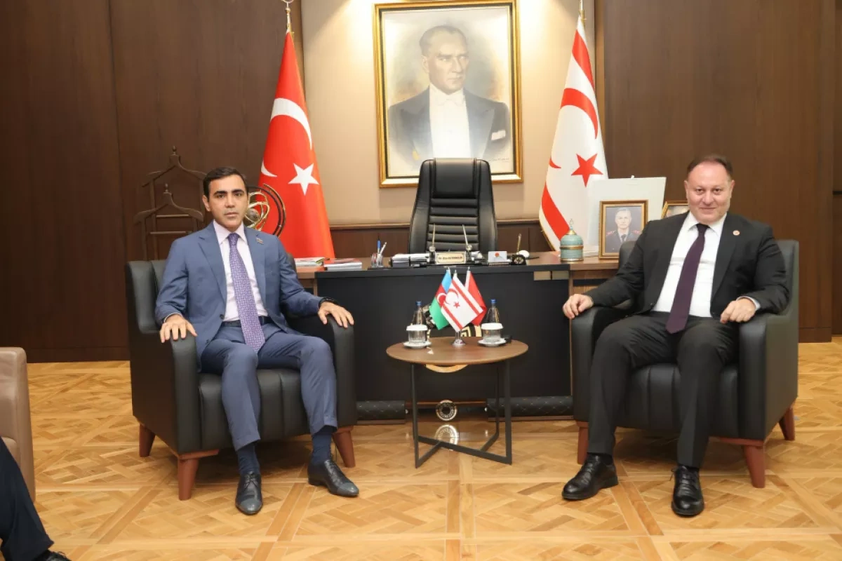 TRNC parliament speaker receives Azerbaijani delegation in Nicosia PHOTO