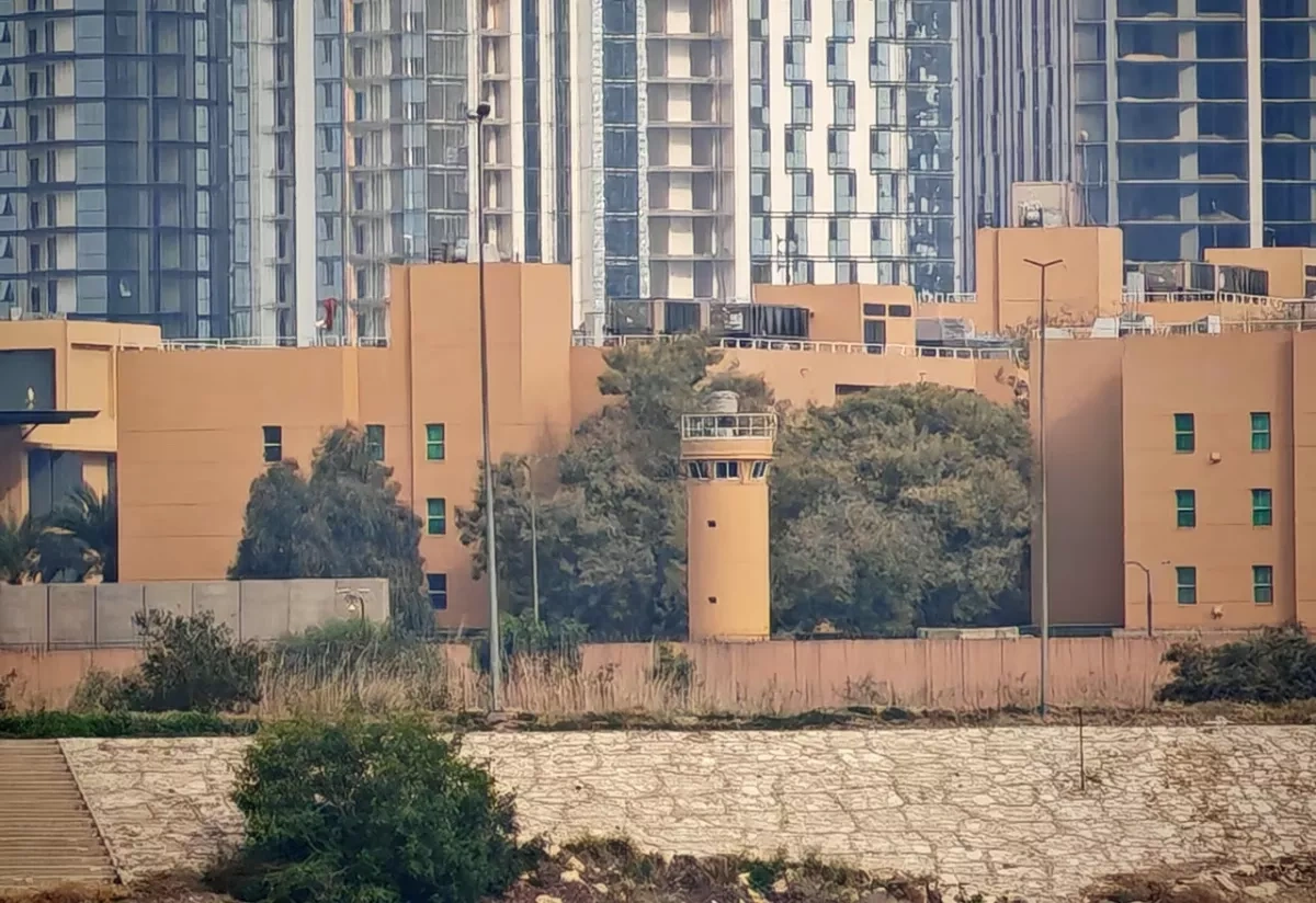 US Embassy in Baghdad fires Gatling gun to defend itself VIDEO