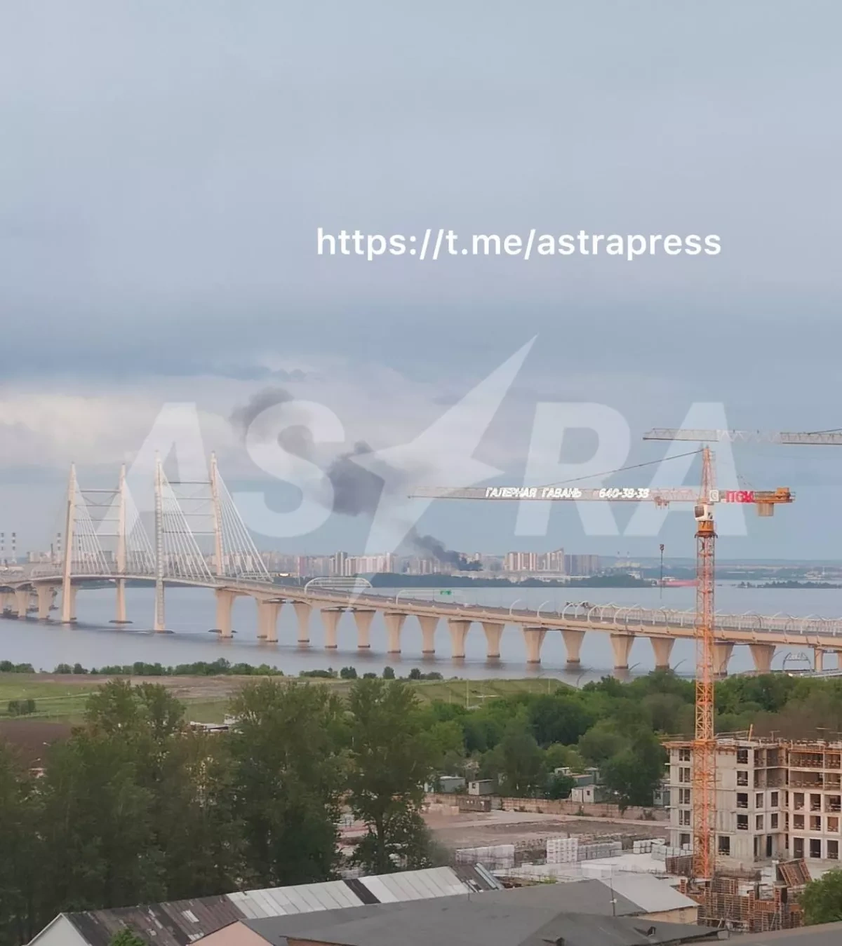 ASTRA: Drone strike triggers fire at oil terminal in Russia's St. Petersburg PHOTO / VIDEO