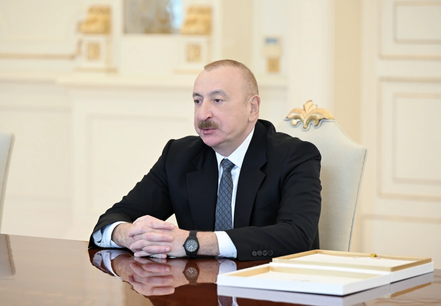 President Ilham Aliyev receives delegation of Zayed Award for Human Fraternity (PHOTO)