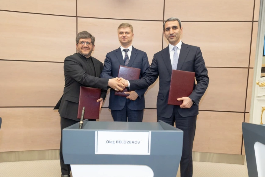 Azerbaijan Railways meets with Russian, Iranian rail leaders on expanding cooperation (PHOTO)