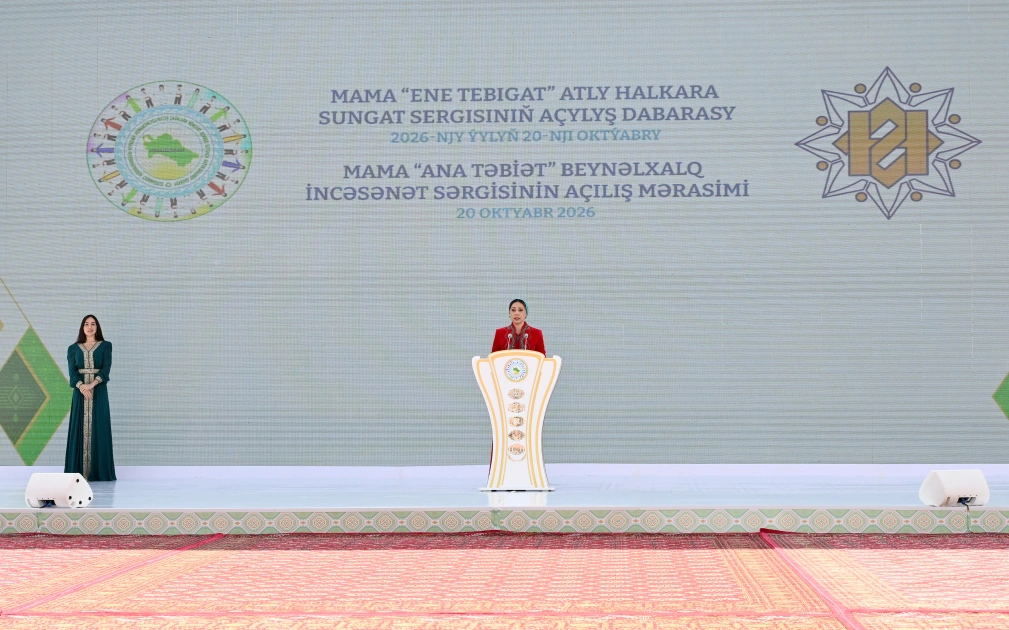 Heydar Aliyev Foundation VP Leyla Aliyeva attends opening of MAMA “Mother Nature” international art exhibition in Ashgabat (PHOTO)