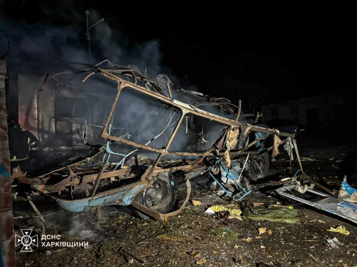 Drone strikes cause fires at transport, utility buildings in Ukraine’s Kharkiv PHOTO