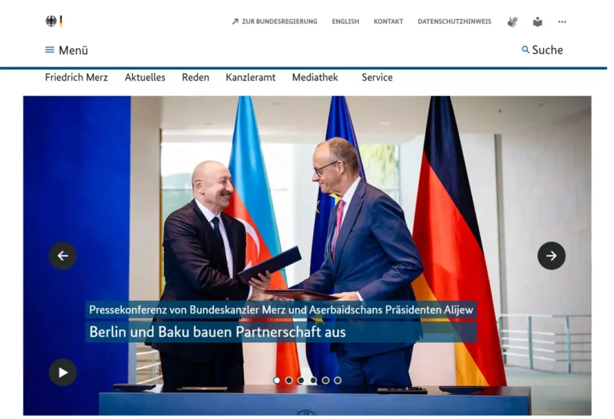 President Aliyev’s Berlin visit draws broad international media attention