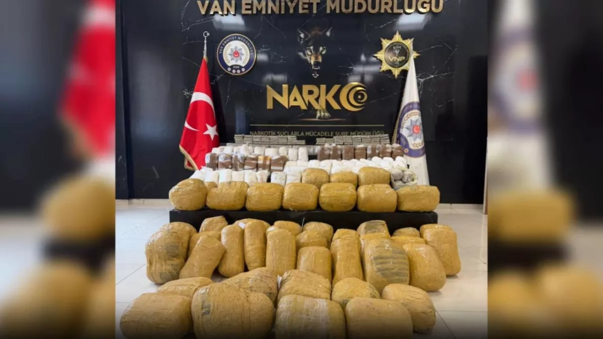 Türkiye: 240 kilograms of drugs seized in Van operation, five suspects detained