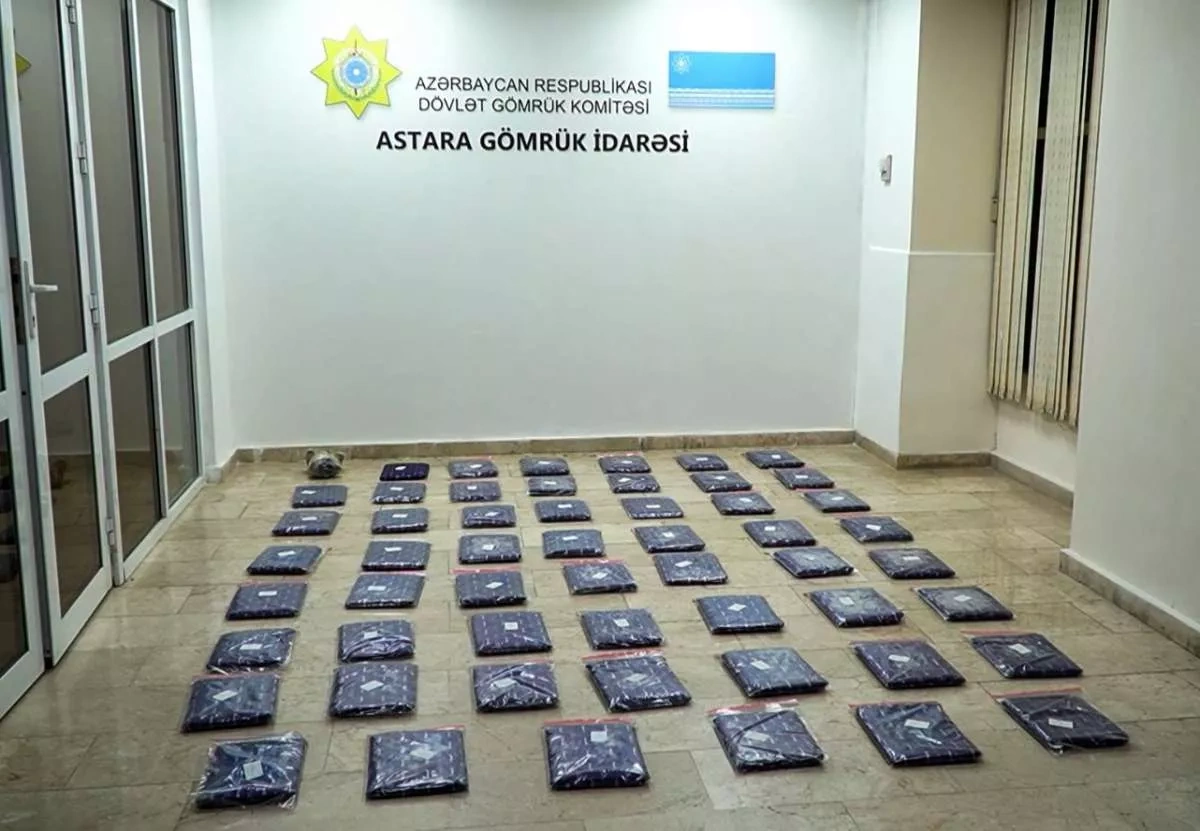 Azerbaijan Customs seize 25kg marijuana shipment bound for Russia PHOTO