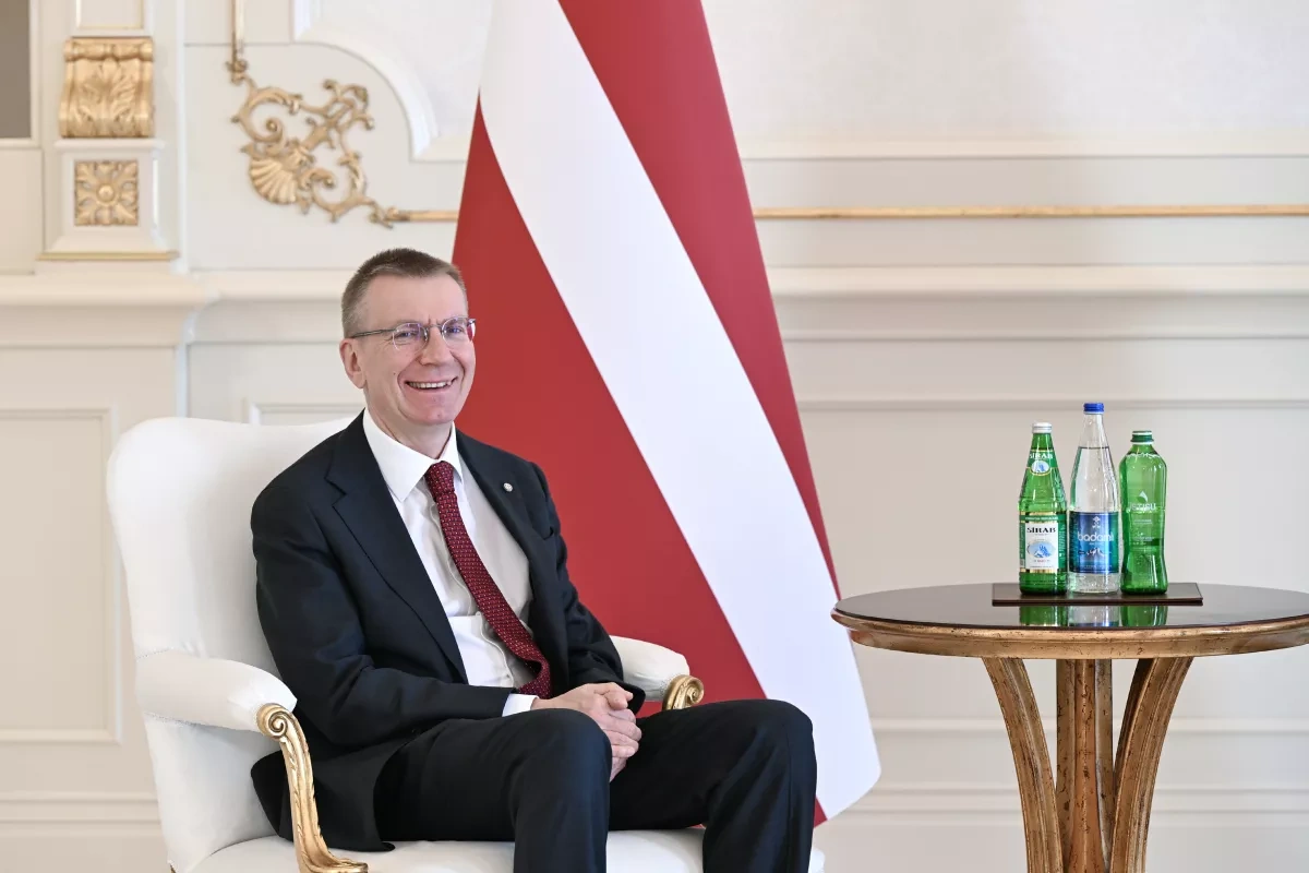 President Aliyev holds one-on-one talks with Latvian counterpart PHOTO