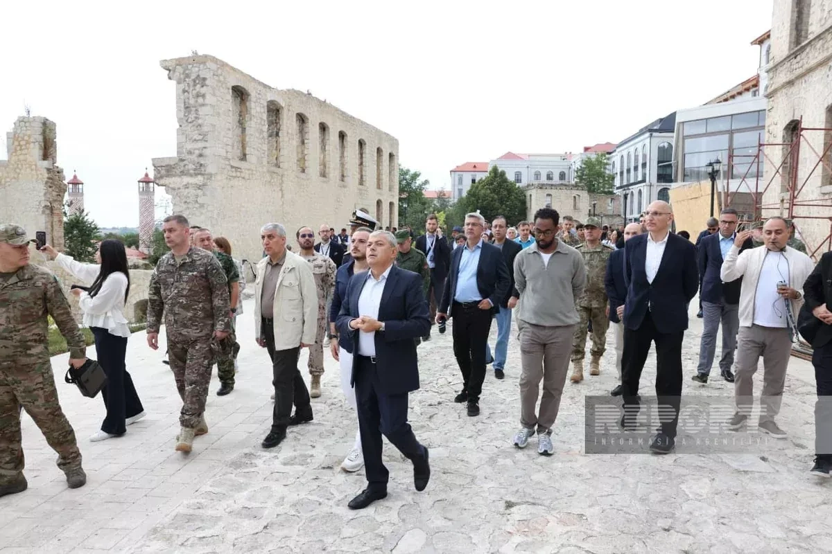 Diplomats visit Karabakh Street, Sadigjan House in Shusha, Azerbaijan PHOTO