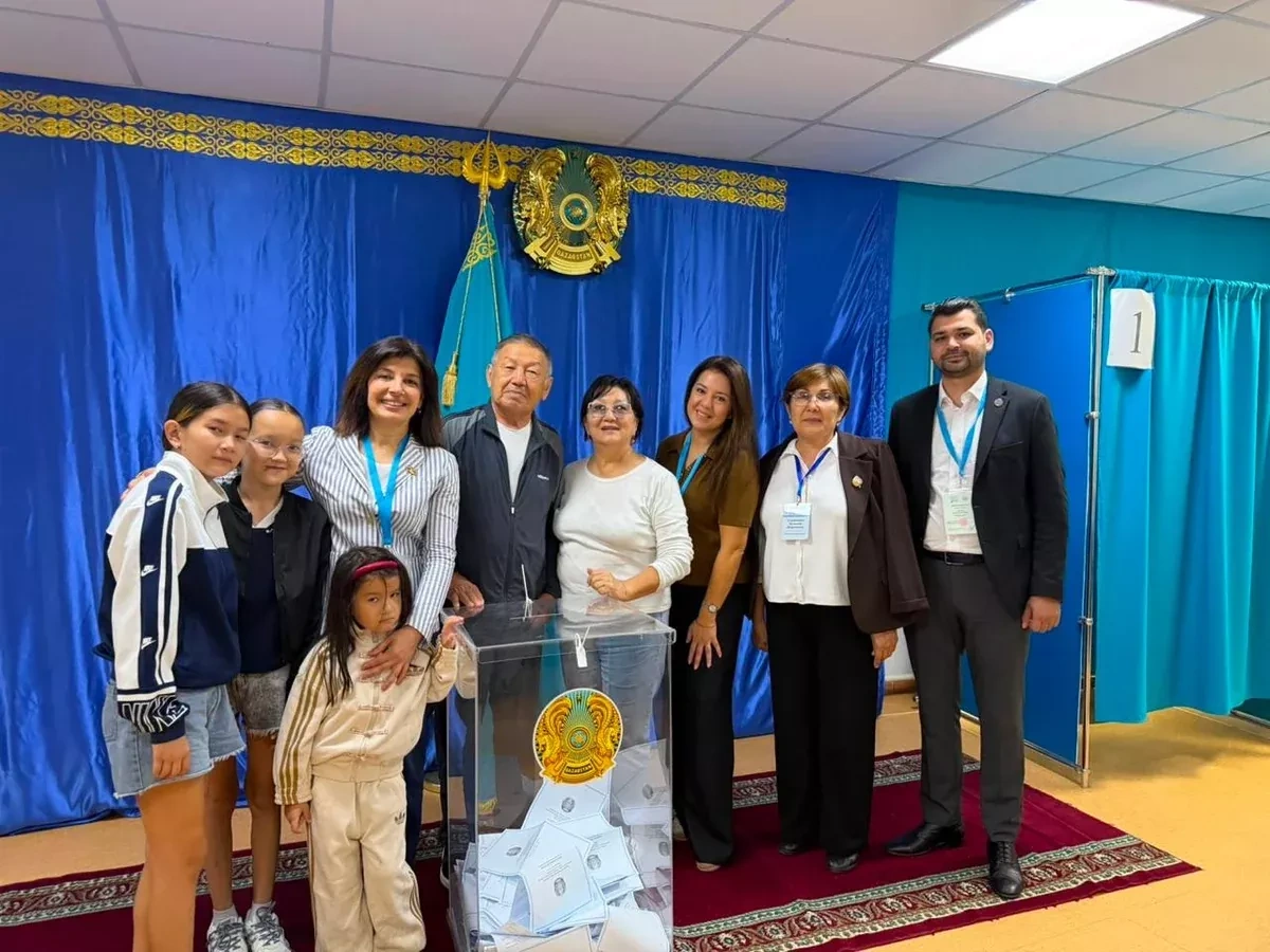 Azerbaijani MPs observe Kazakhstan’s parliamentary elections PHOTO