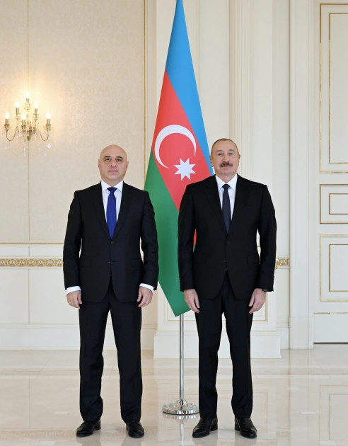 President Ilham Aliyev receives newly appointed ambassador of Georgia to Azerbaijan (PHOTO)