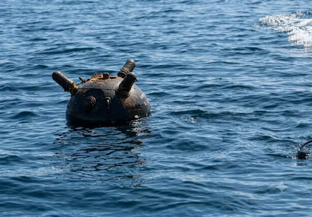 Drifting sea mine destroyed off Odesa coast, Ukrainian Navy says PHOTO / VIDEO