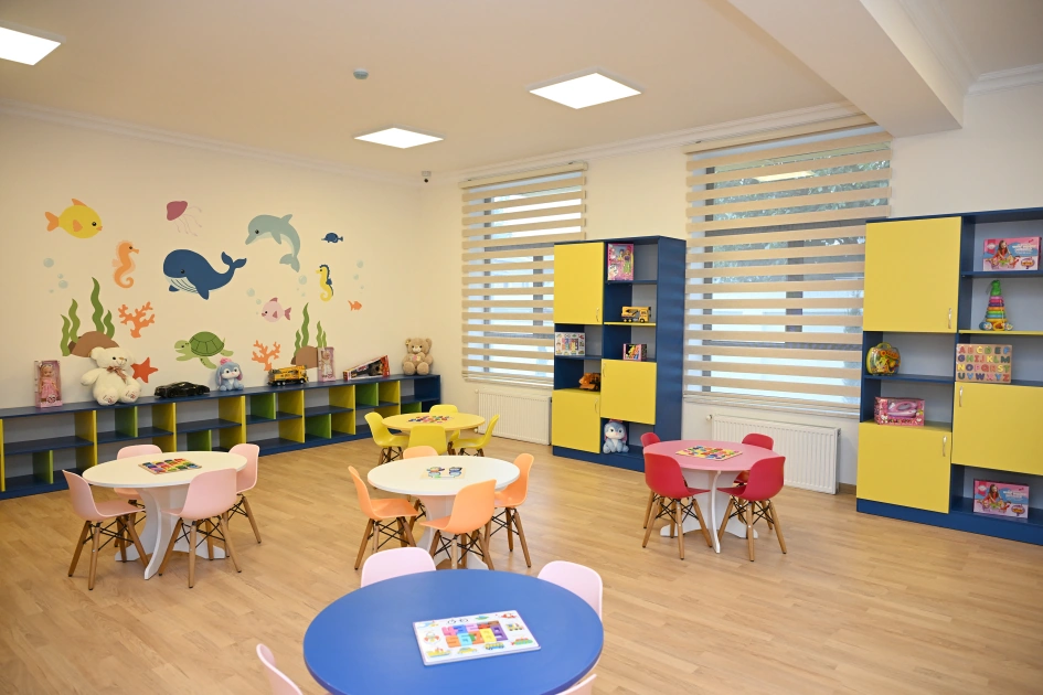 Leyla Aliyeva and Alena Aliyeva attend Khinisli nursery-kindergarten in Shamakhi city (PHOTO)