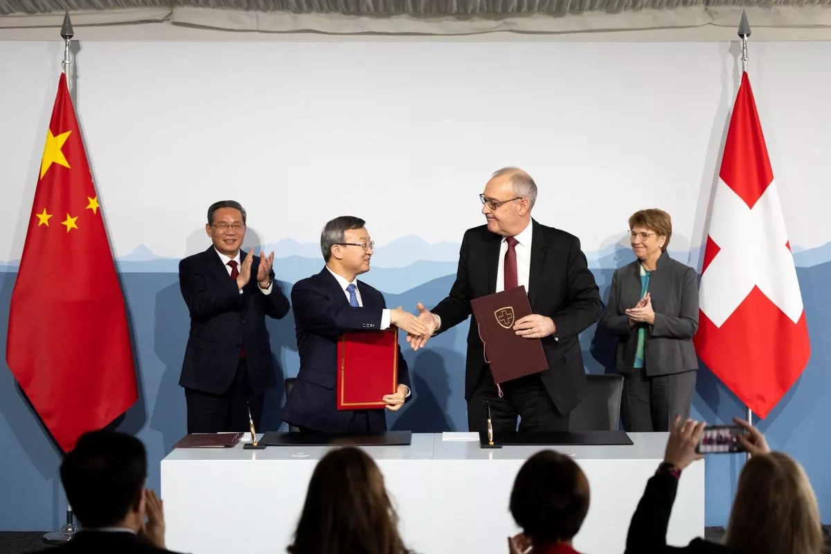 New trade deal could eliminate tariffs on 99.8% of Swiss exports to China