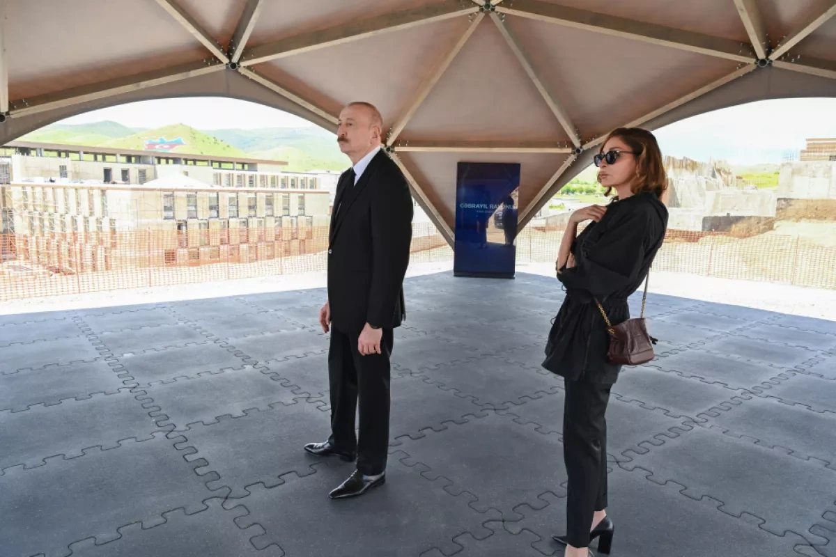 President Aliyev, first lady inspect work at new Jabrayil District Central Hospital PHOTO