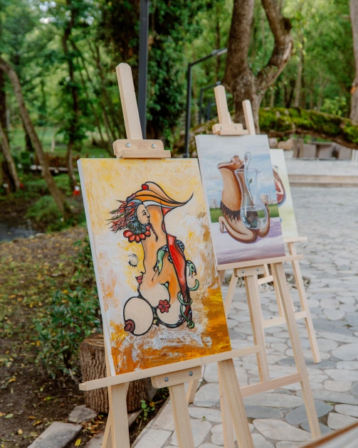 Leyla Aliyeva attends opening of individual exhibition and tree-planting campaign in Gabala (PHOTO)