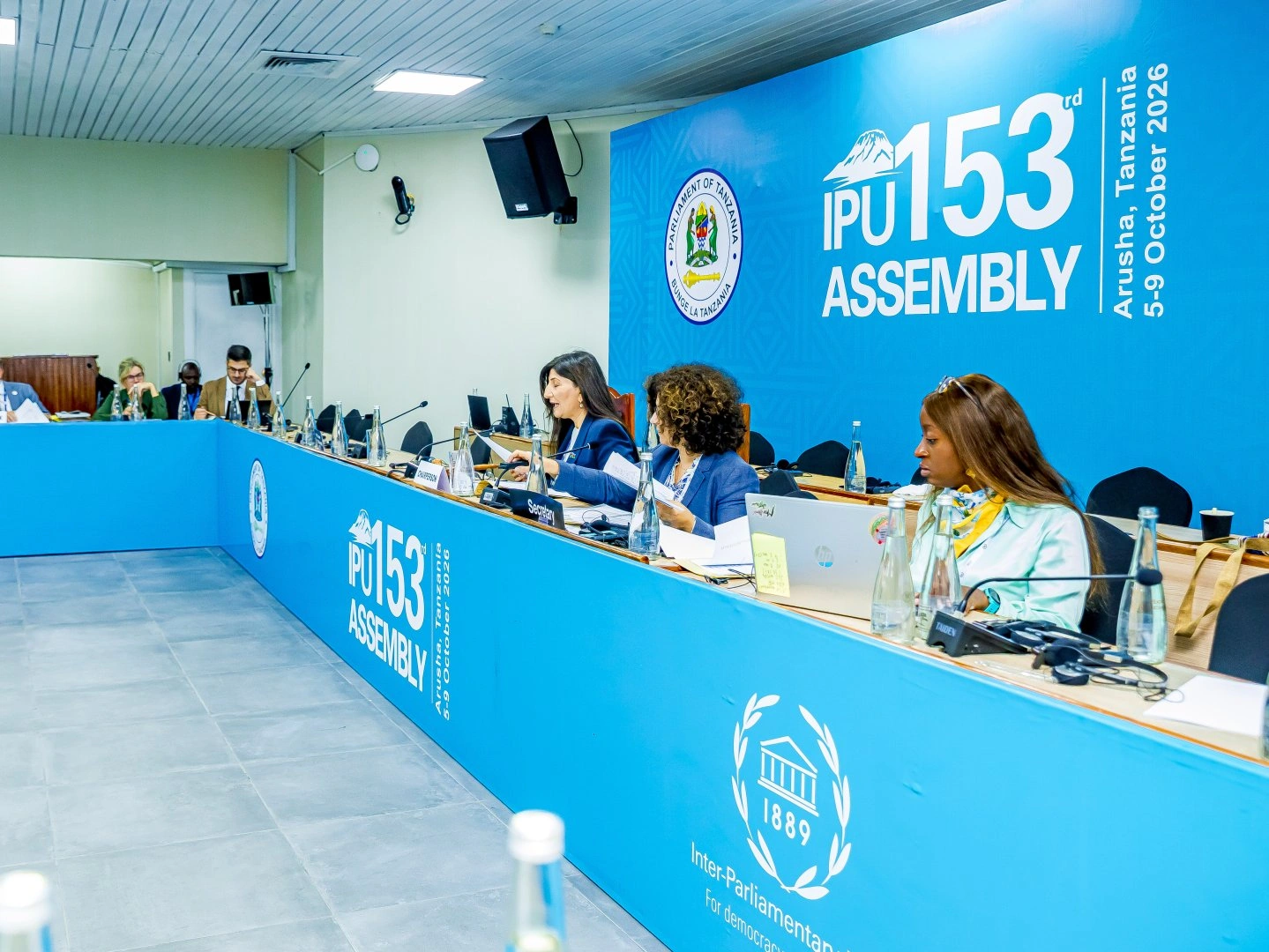 Azerbaijani MP Sevil Mikayilova delivers report at 153rd IPU Assembly (PHOTO)